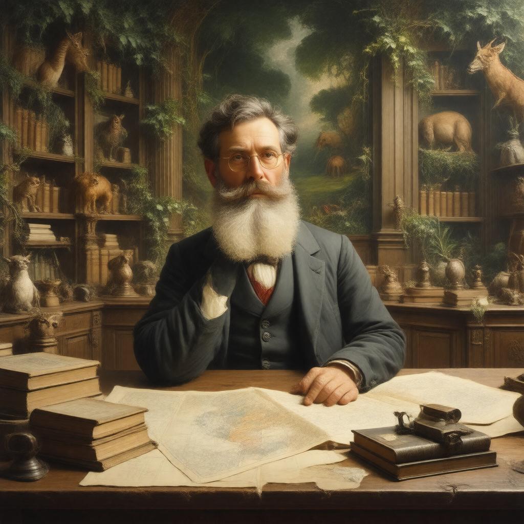 AI-created image of Alfred Russel Wallace