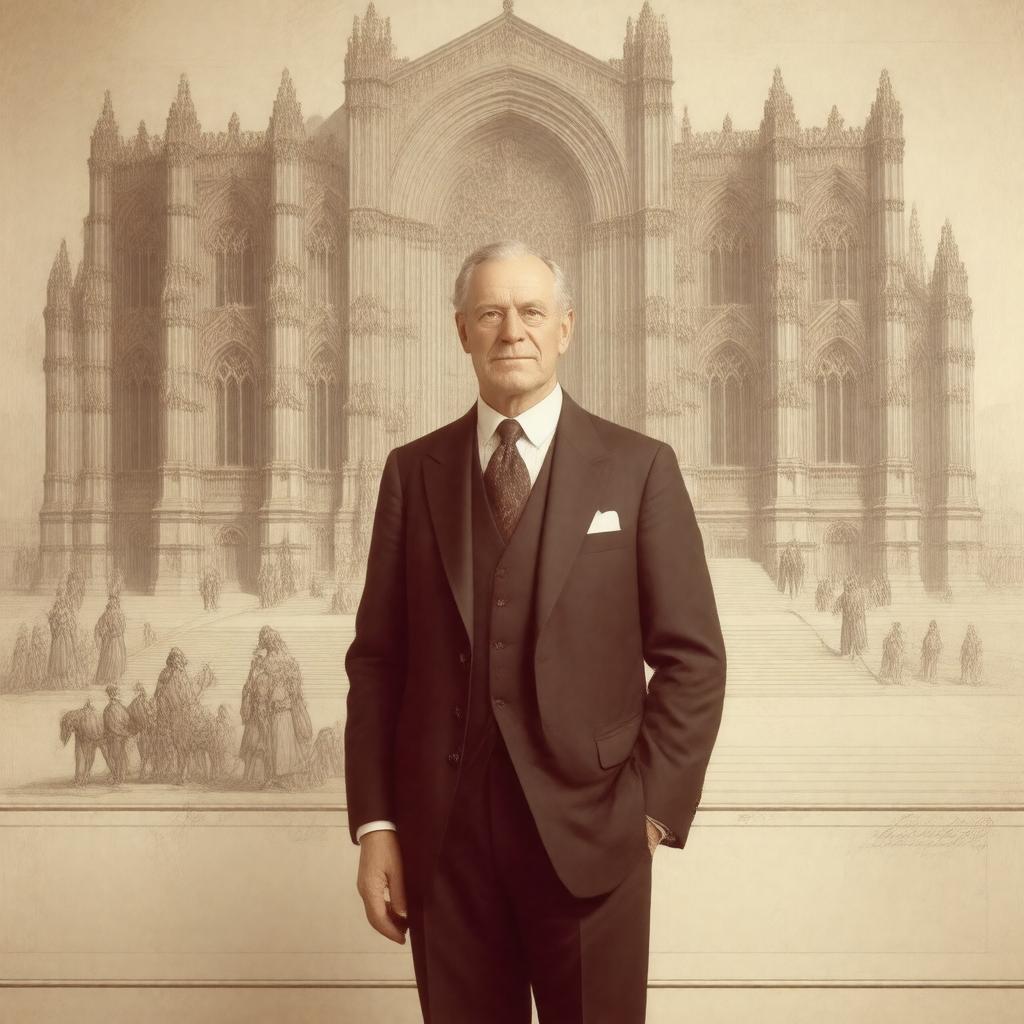 AI-created image of Alfred Waterhouse