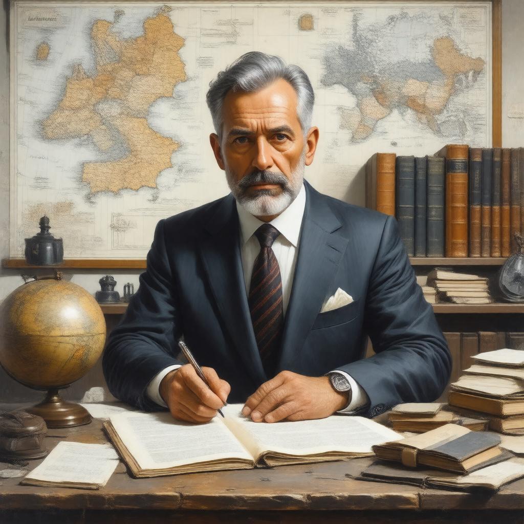 AI-created image of Alfred Weber