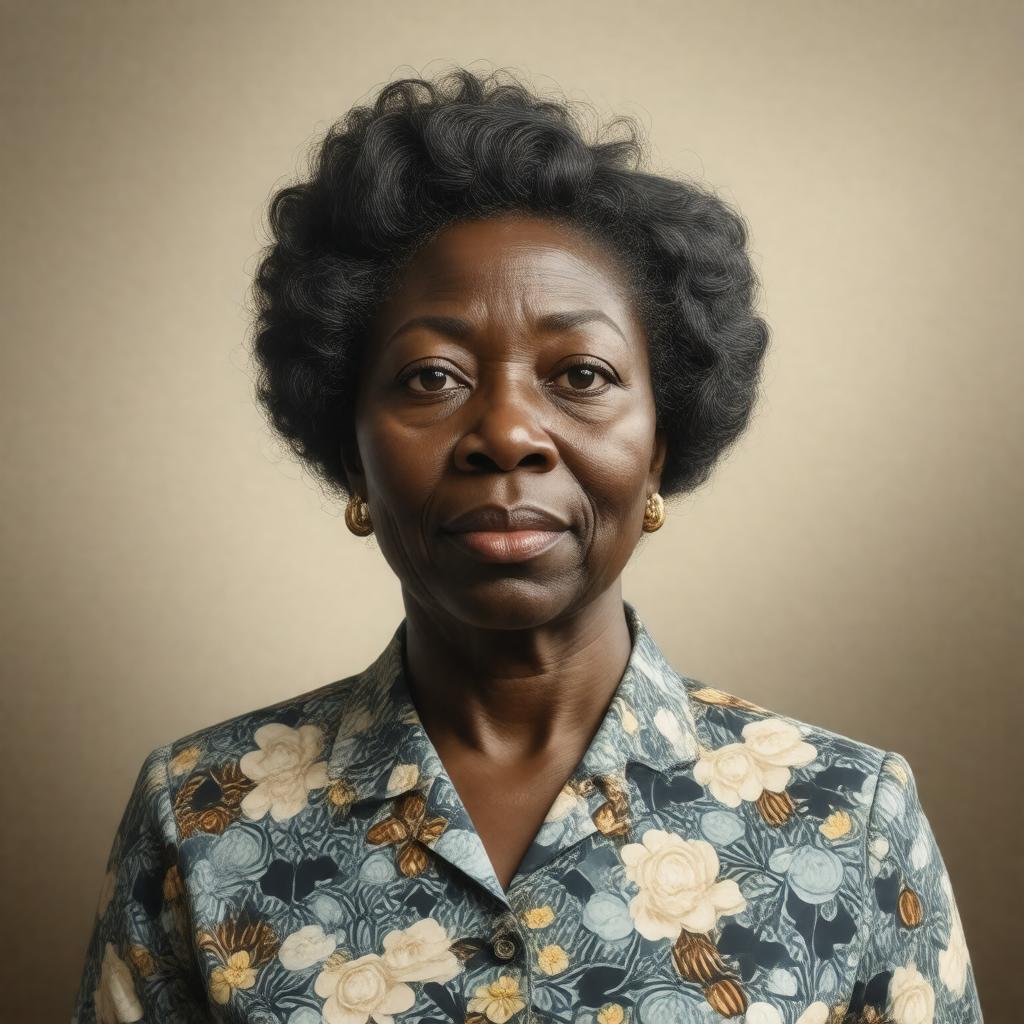 AI-created image of Alfreda Barnett Duster