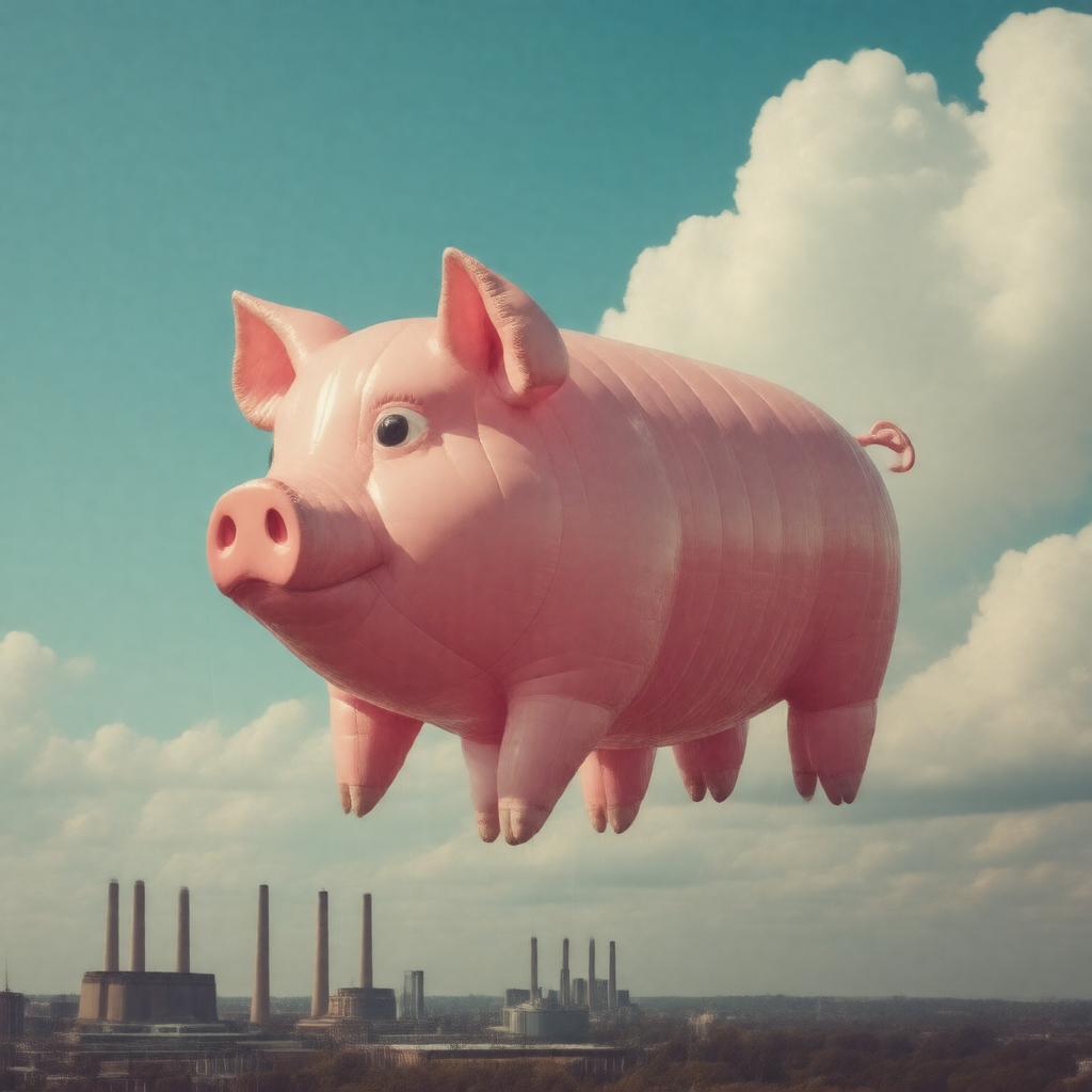 AI-created image of Algie (the pig)