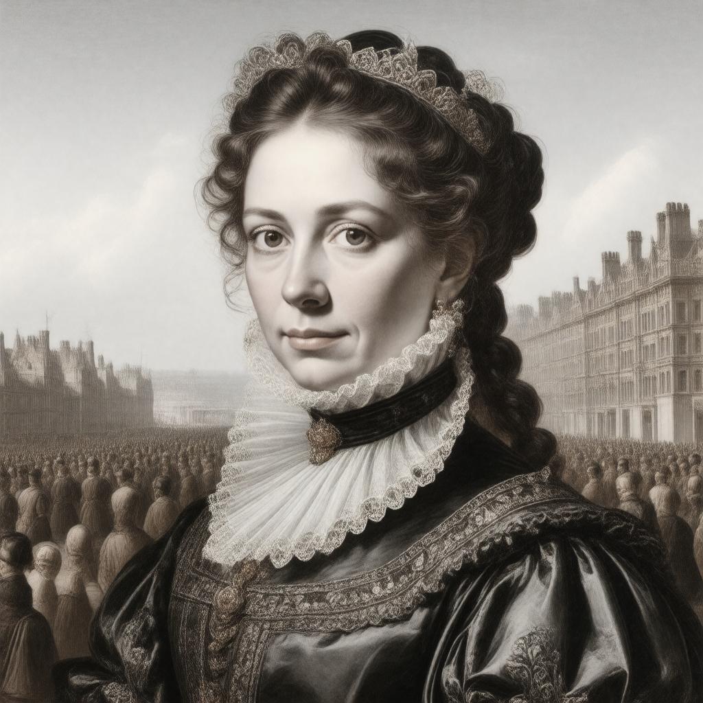 Click to view larger image AI-created image of Alice Barnham
