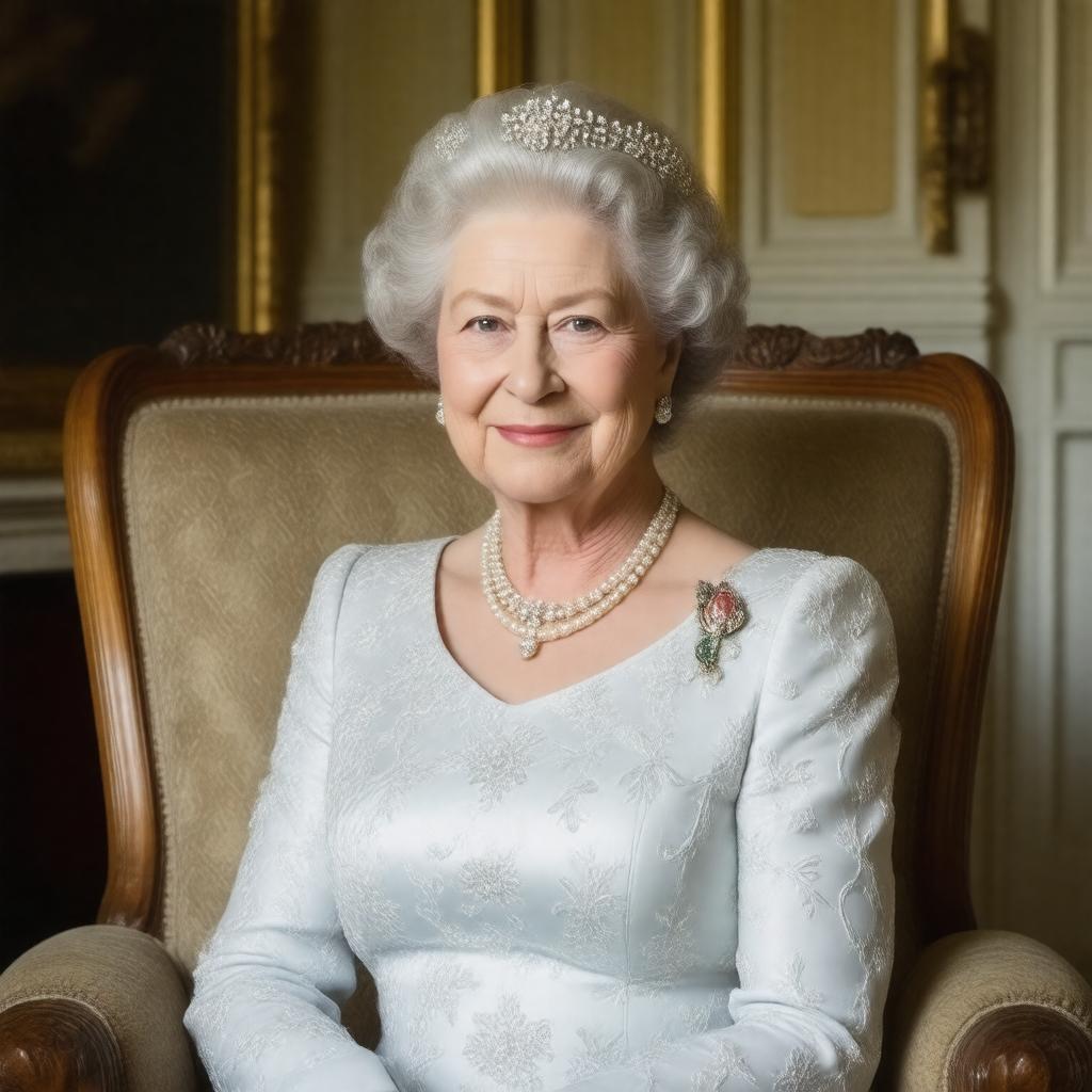 Click to view larger image AI-created image of Alice, Duchess of Gloucester