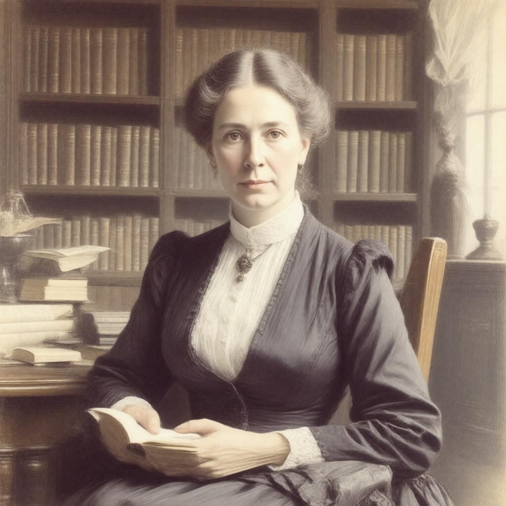 AI-created image of Alice Mary Longfellow