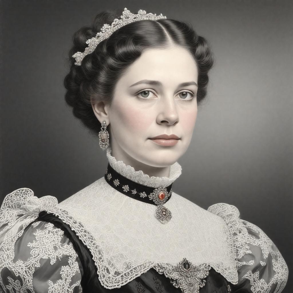 AI-created image of Alice Maud Mary