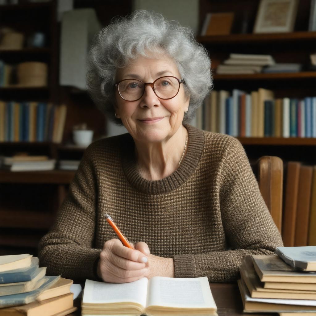 AI-created image of Alice Munro