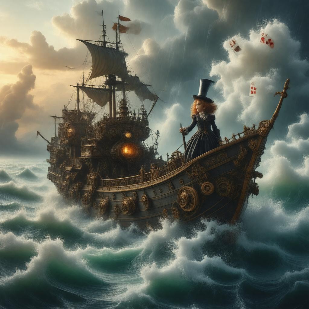 AI-created image of Alice Through the Looking Glass (2016)