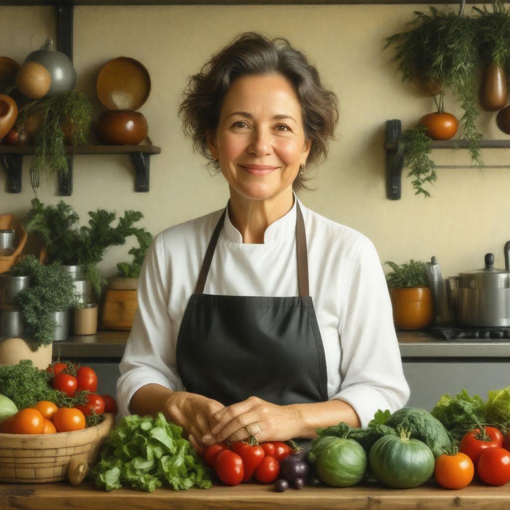 AI-created image of Alice Waters