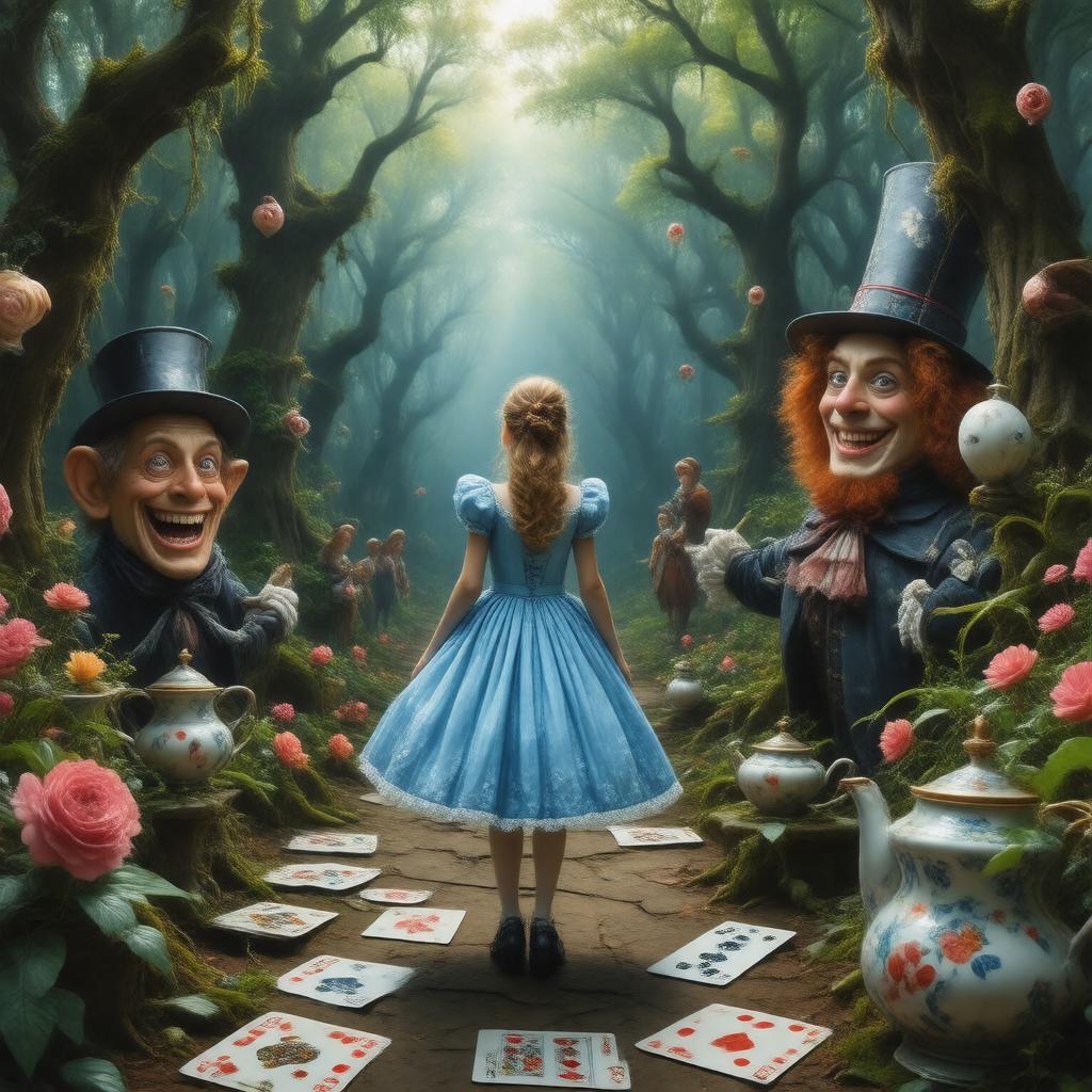 AI-created image of Alice in Wonderland (2010 film)
