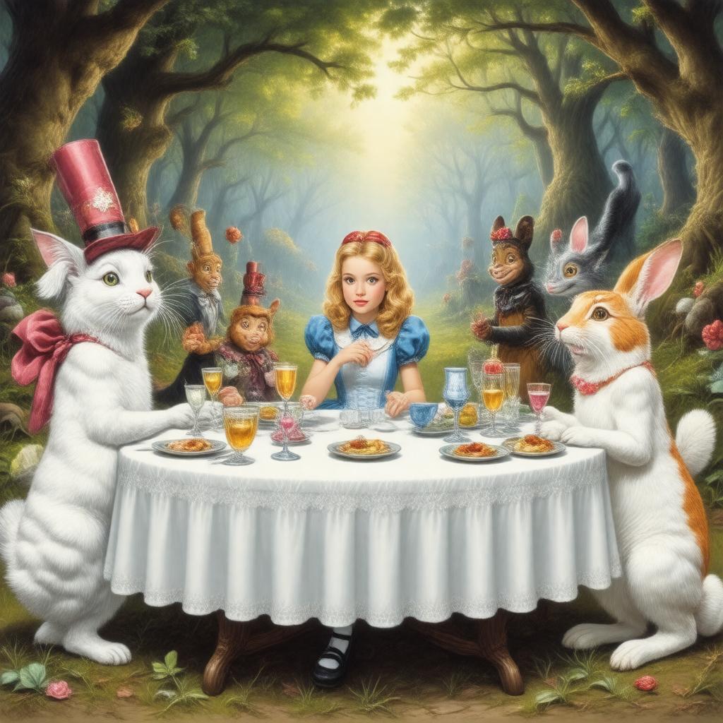 AI-created image of Alice in Wonderland (TV movie)