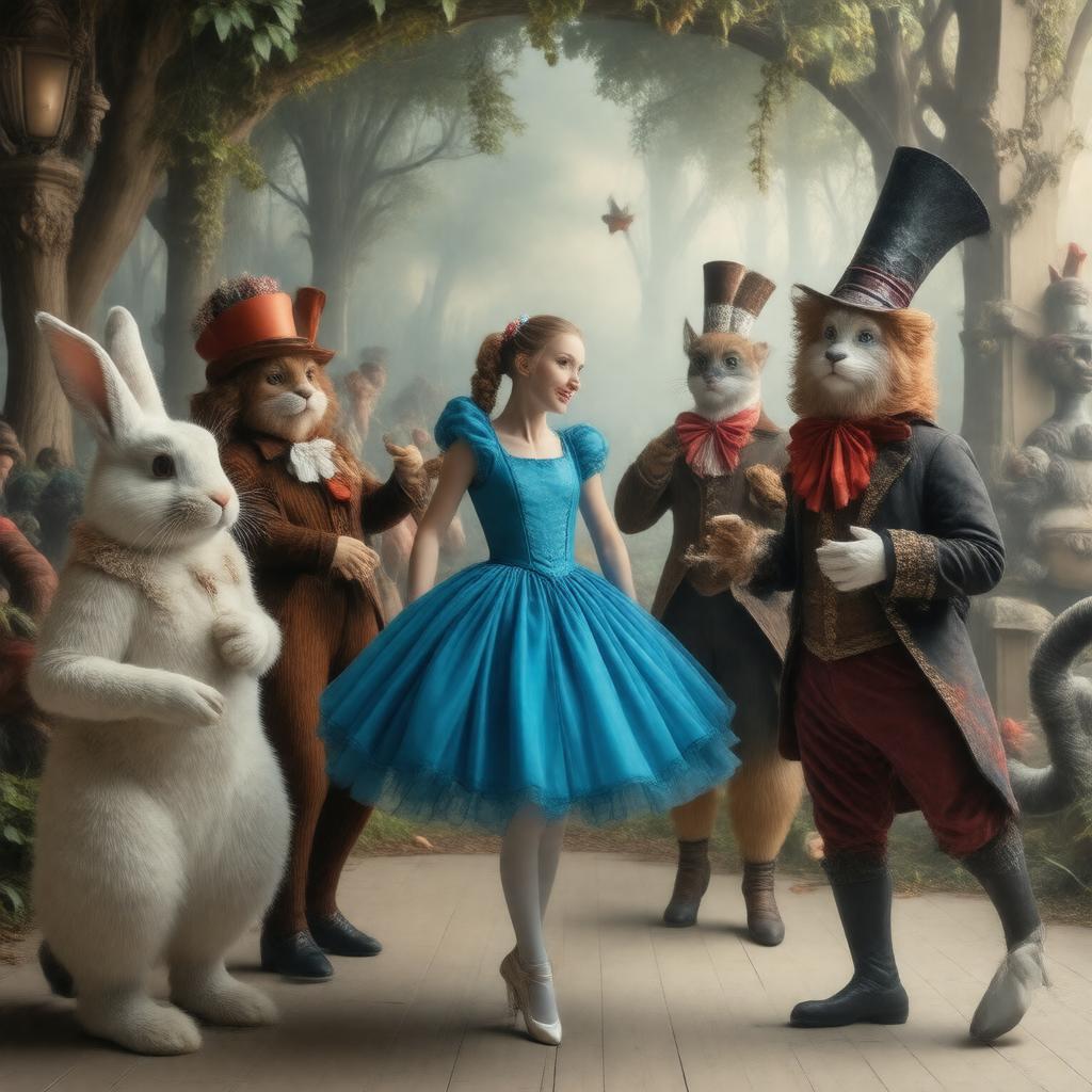 AI-created image of Alice in Wonderland (ballet film)