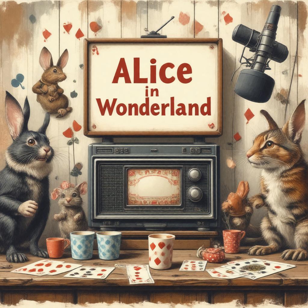 AI-created image of Alice in Wonderland (children's radio)