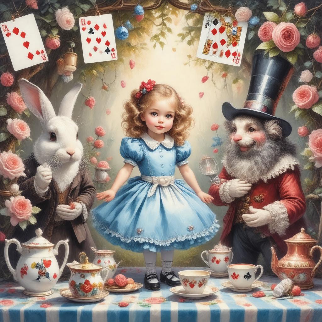 Click to view larger image AI-created image of Alice in Wonderland (children's stage)