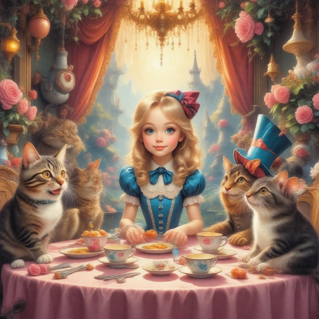 AI-created image of Alice in Wonderland (graphic novel)