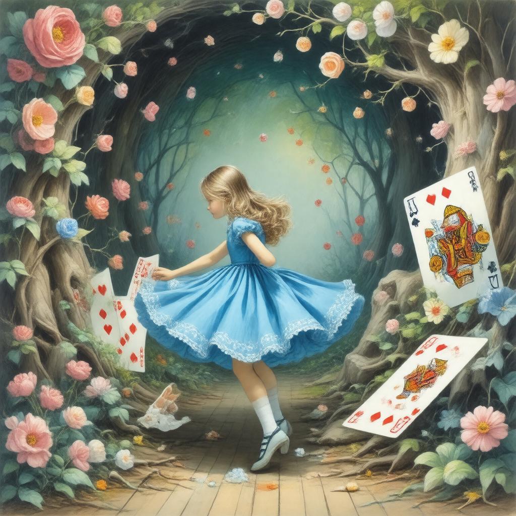 AI-created image of Alice in Wonderland (musical)