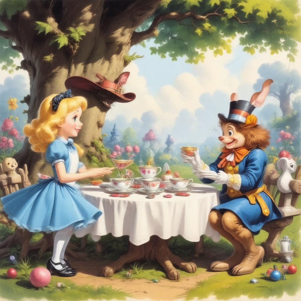 AI-created image of Alice in Wonderland (musical film)