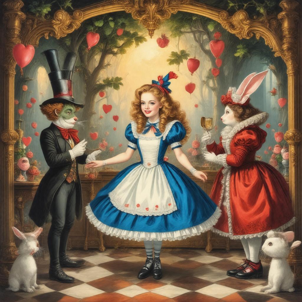 AI-created image of Alice in Wonderland (musical theatre)