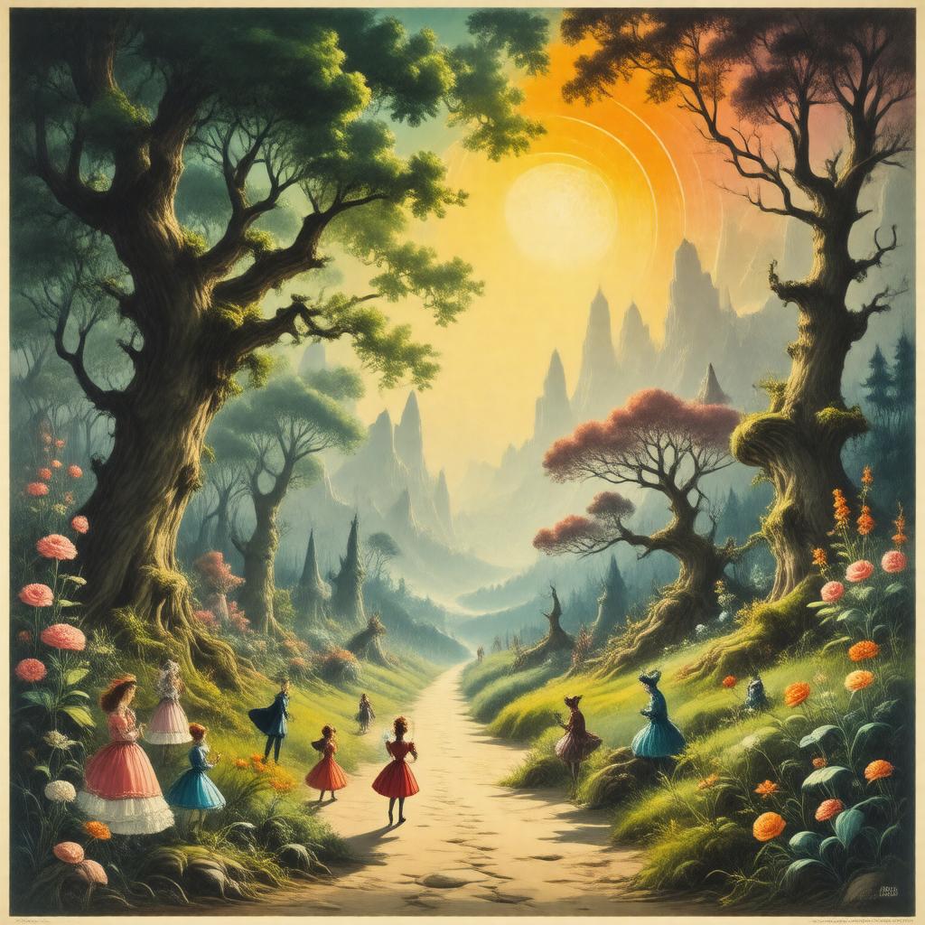 AI-created image of Alice in Wonderland (stage musical)