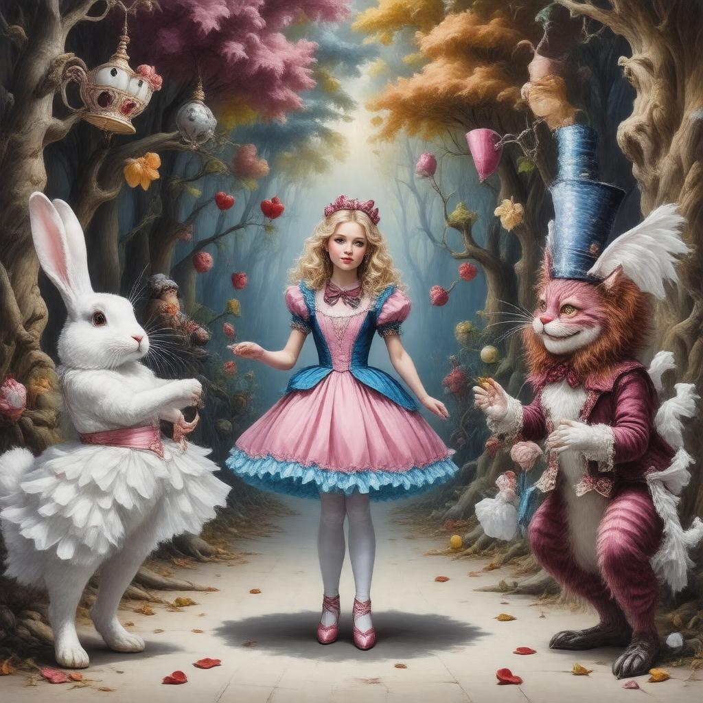 Click to view larger image AI-created image of Alice's Adventures in Wonderland (ballet)