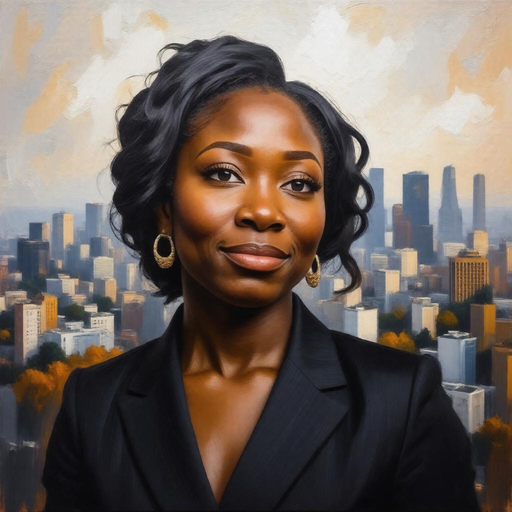 AI-created image of Alicia Garza