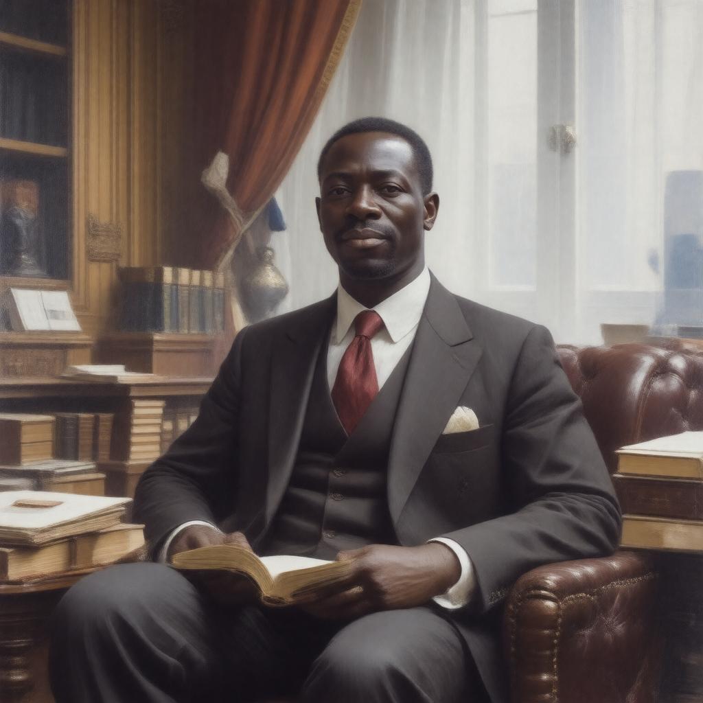 AI-created image of Alioune Diop