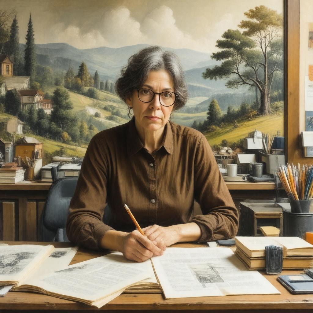 AI-created image of Alison Bechdel