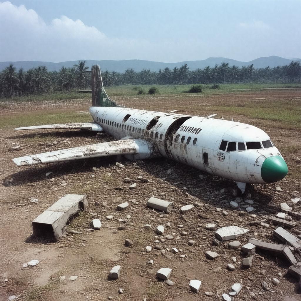 AI-created image of Alitalia Flight 771 crash (1962)