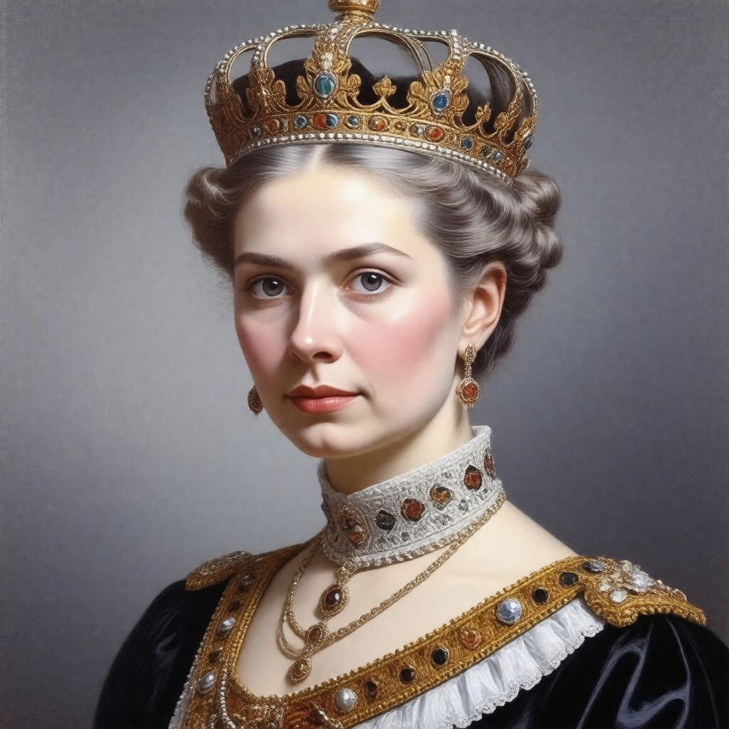 AI-created image of Alix Victoria Helena Louise Beatrice