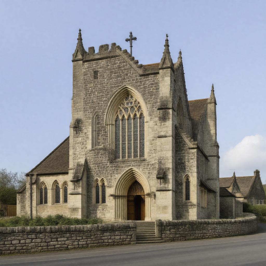 AI-created image of All Hallows Church