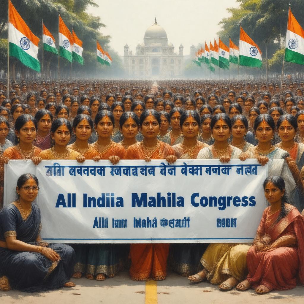 AI-created image of All India Mahila Congress