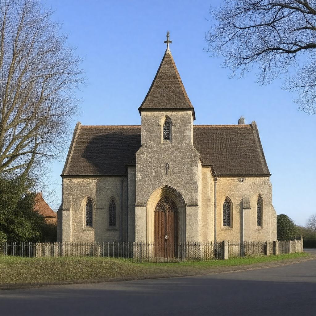 AI-created image of All Saints Church, Birchington-on-Sea