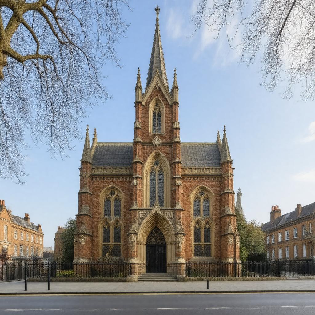 AI-created image of All Saints, Margaret Street