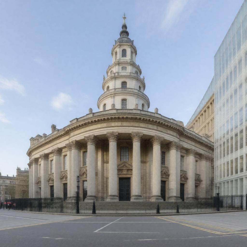 AI-created image of All Souls, Langham Place