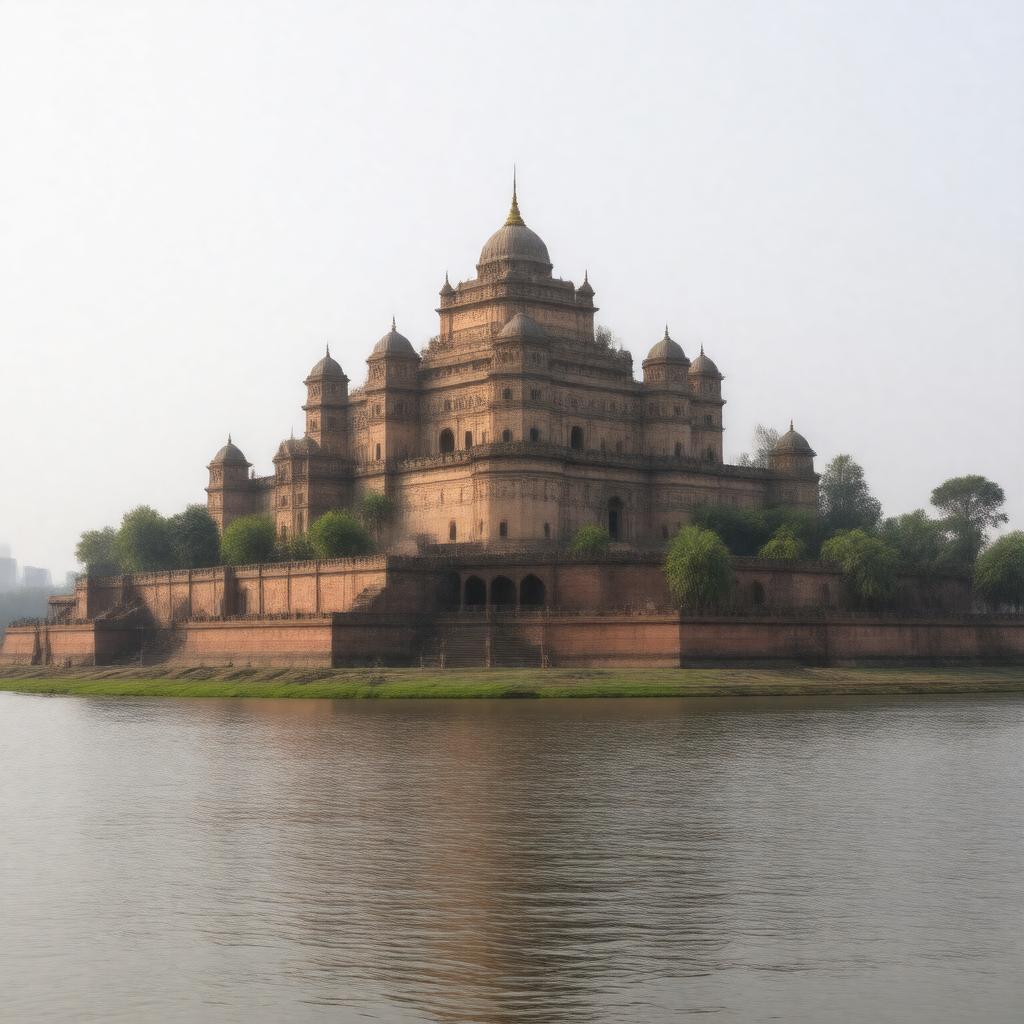 Click to view larger image AI-created image of Allahabad Fort