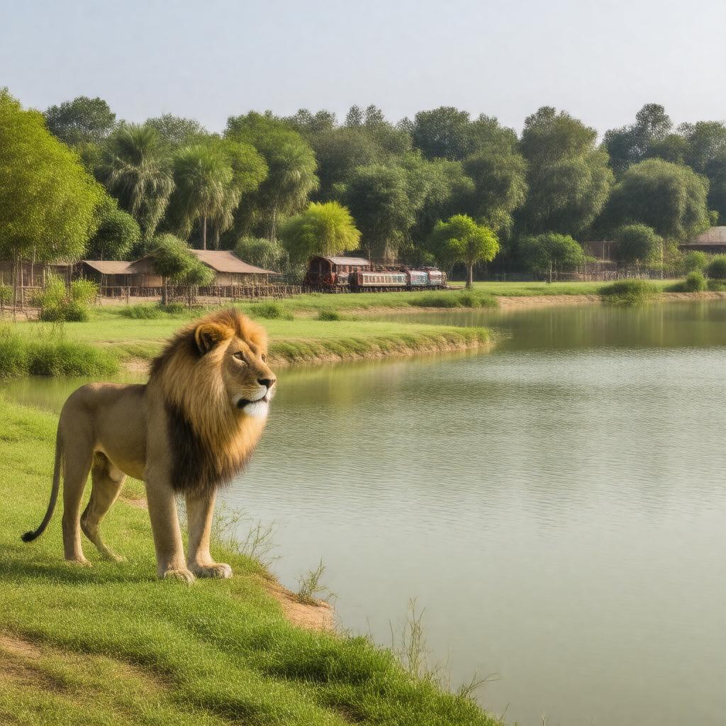 AI-created image of Allahabad Zoo