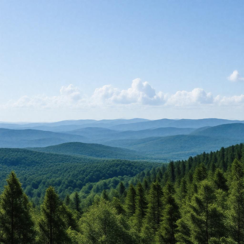 AI-created image of Allegheny Mountains
