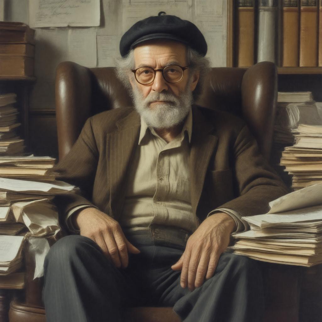 AI-created image of Allen Ginsberg