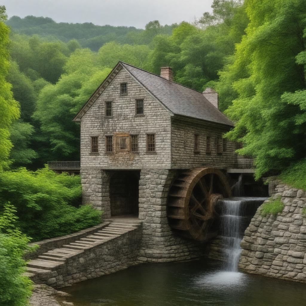 AI-created image of Alley Mill