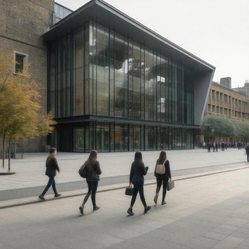 Click to view larger image AI-created image of Alliance Manchester Business School