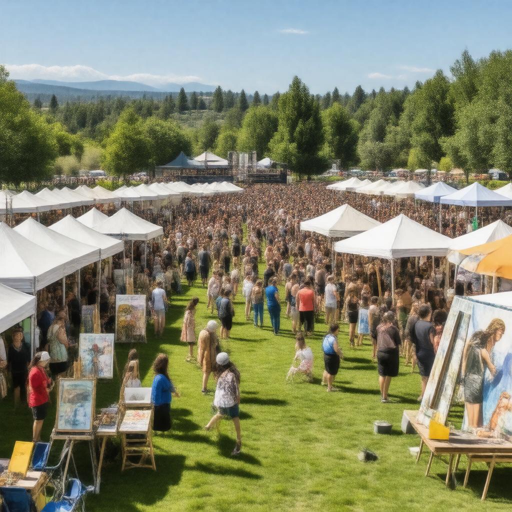 AI-created image of Allied Arts Association Art in the Park