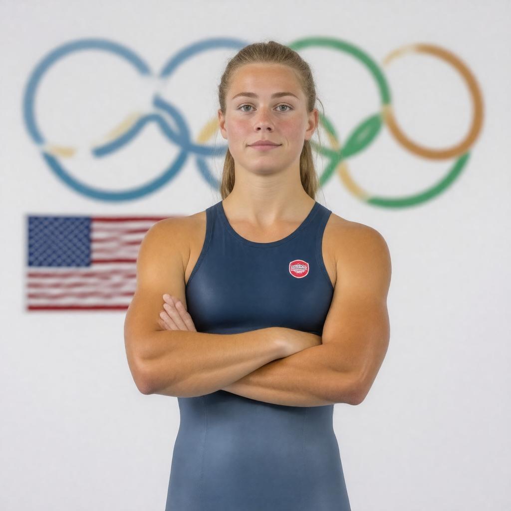 AI-created image of Allison Schmitt