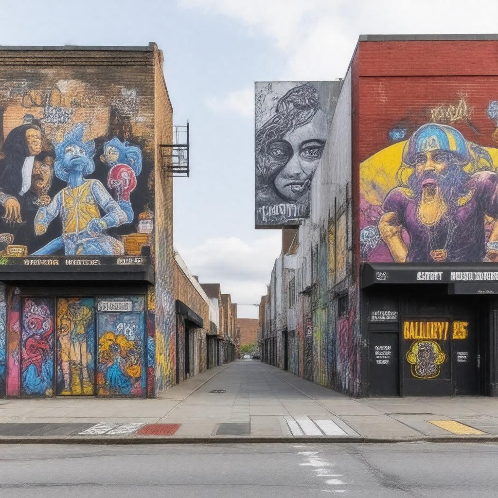 AI-created image of Allston Arts District