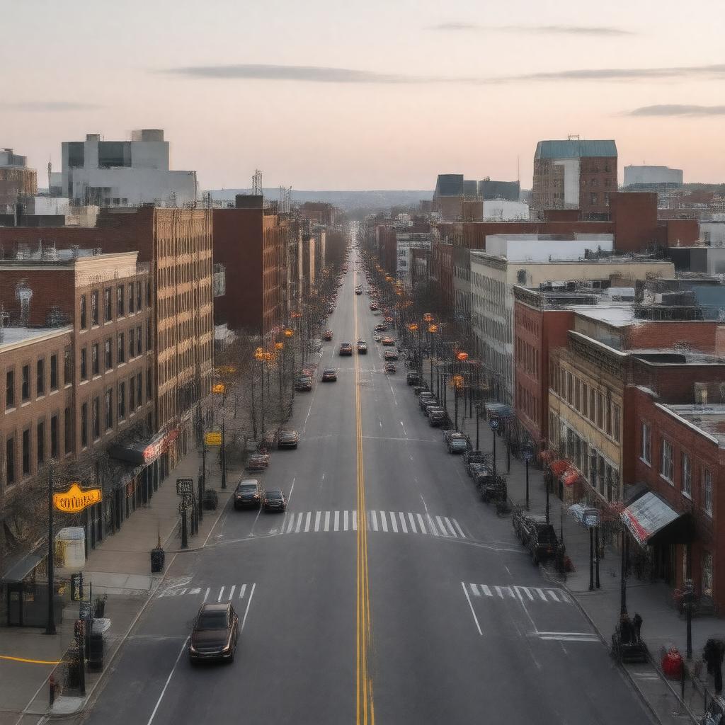 AI-created image of Allston, Boston, Massachusetts, United States