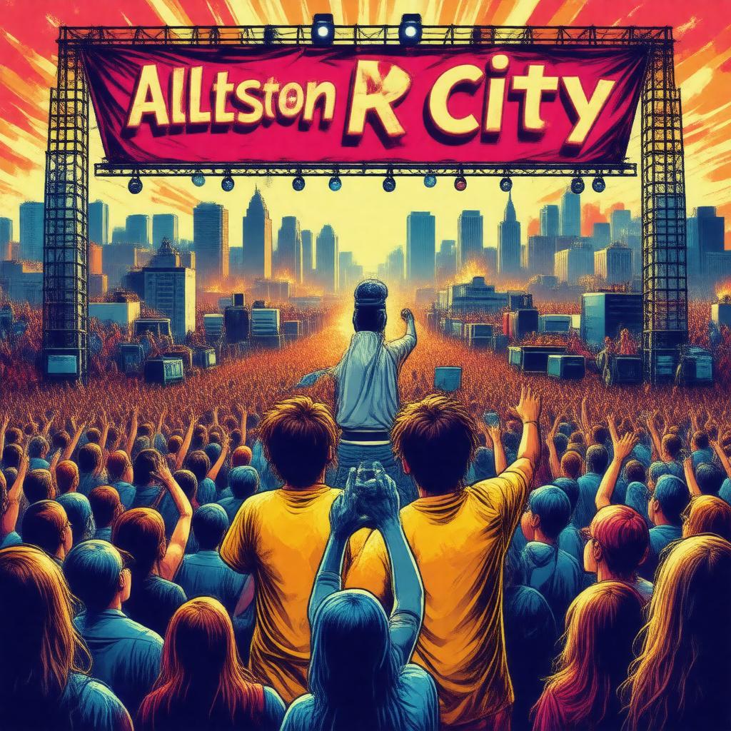 AI-created image of Allston Rock City