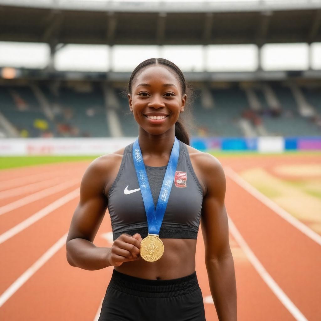 AI-created image of Allyson Felix