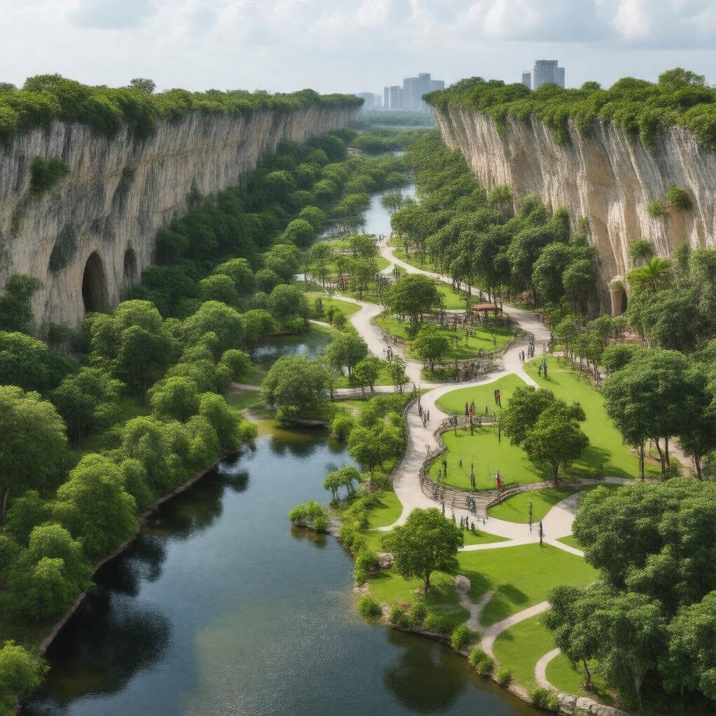 AI-created image of Almendares Park