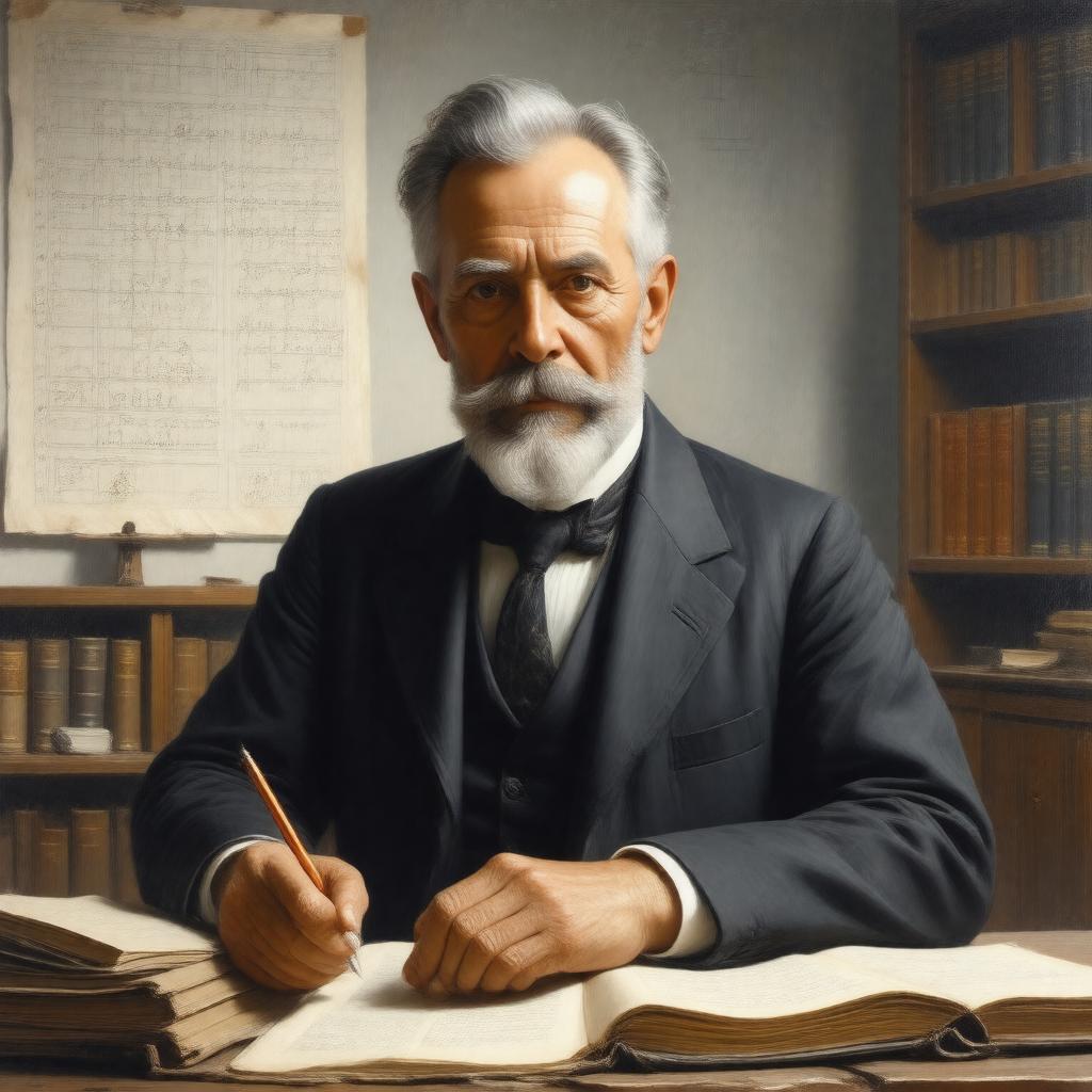 AI-created image of Alonzo Church