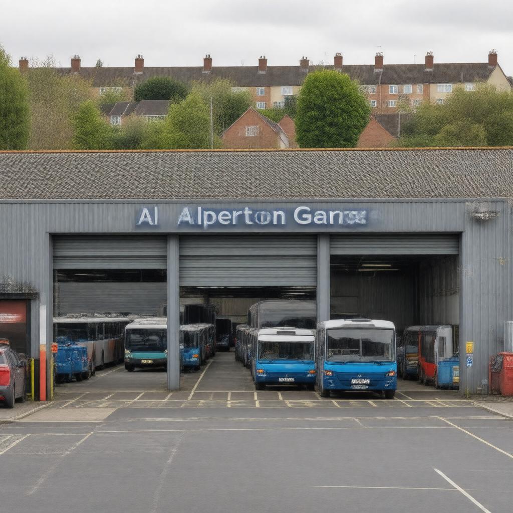 AI-created image of Alperton garage