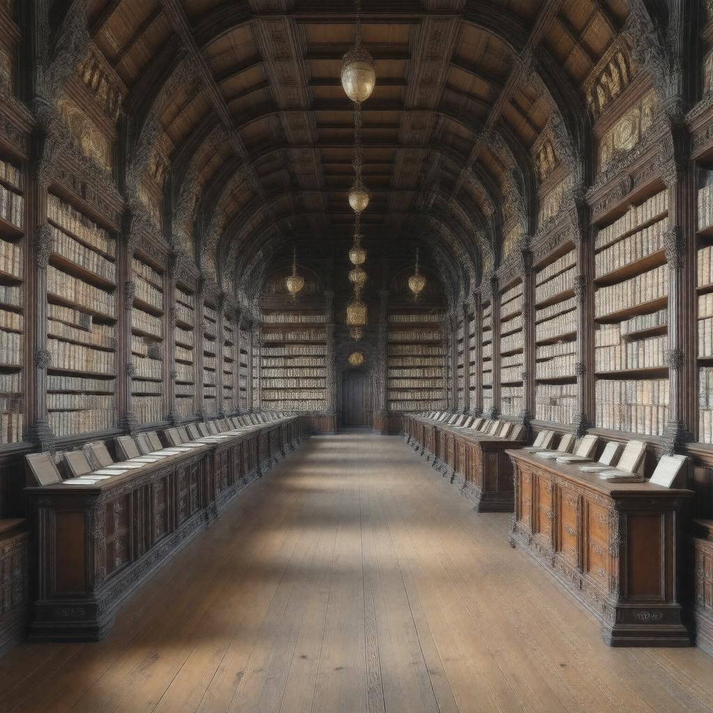 AI-created image of Althorp Library