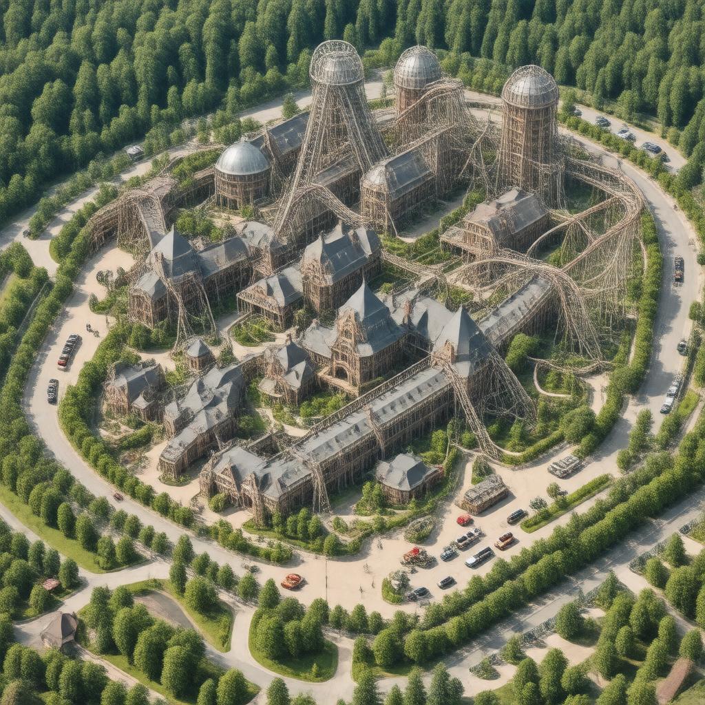 AI-created image of Alton Towers